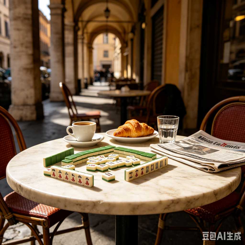 retro vintage mahjong set